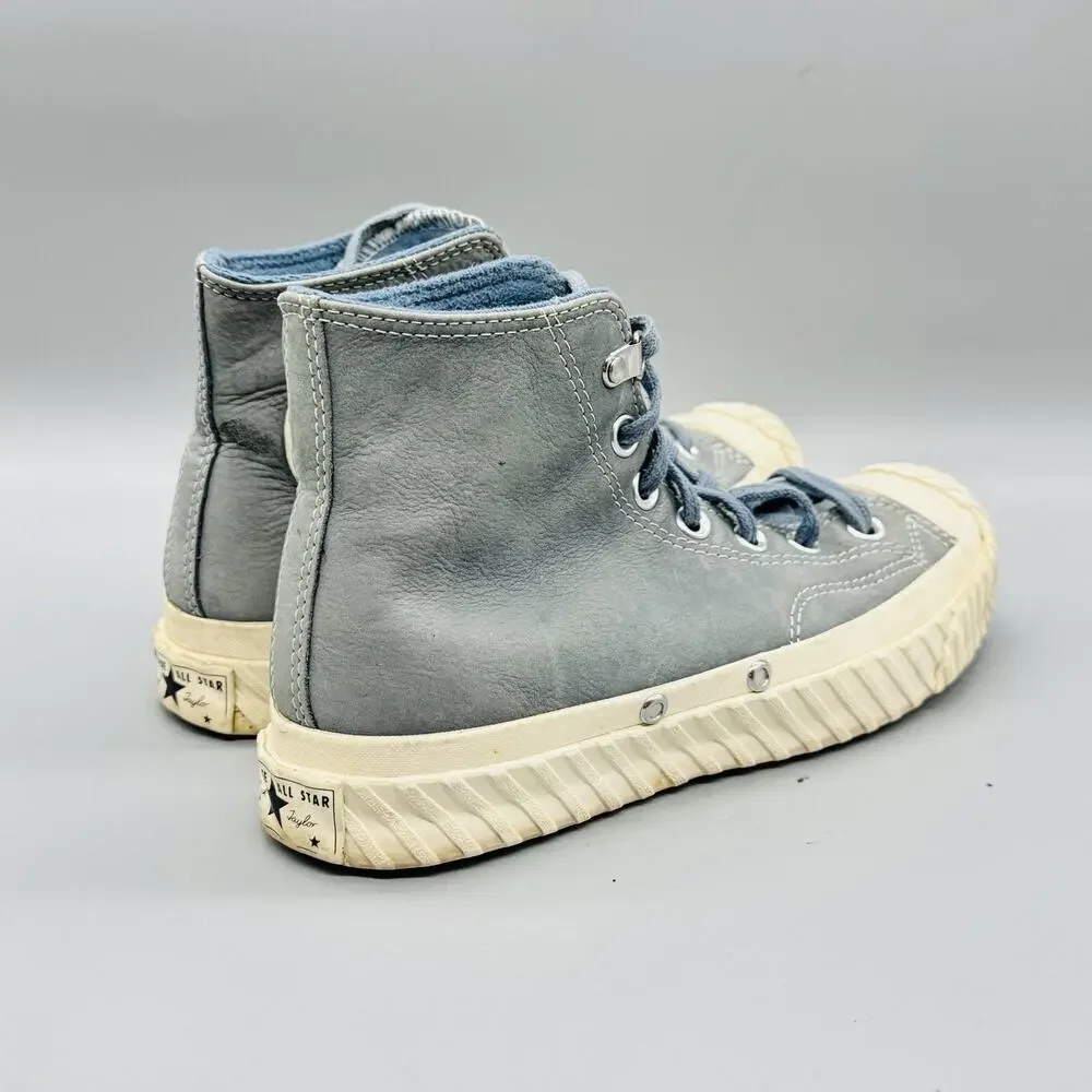 Converse Shoes Womens 7.5 Blue Leather Chuck 70 Bosey Water Repellent Sneakers - Picture 6 of 9